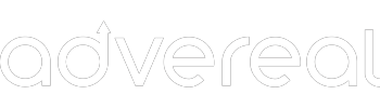 Advereal brand logo white